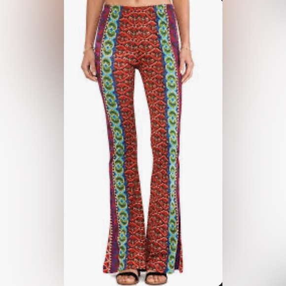 RAGA Wide Leg Flare Pants NWT Large Bohemian Bell Bottom - Picture 4 of 11